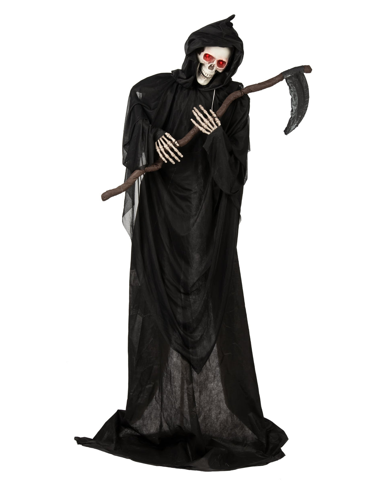 Vue de face avec sa faux de la décoration sur pied faucheuse pour Halloween