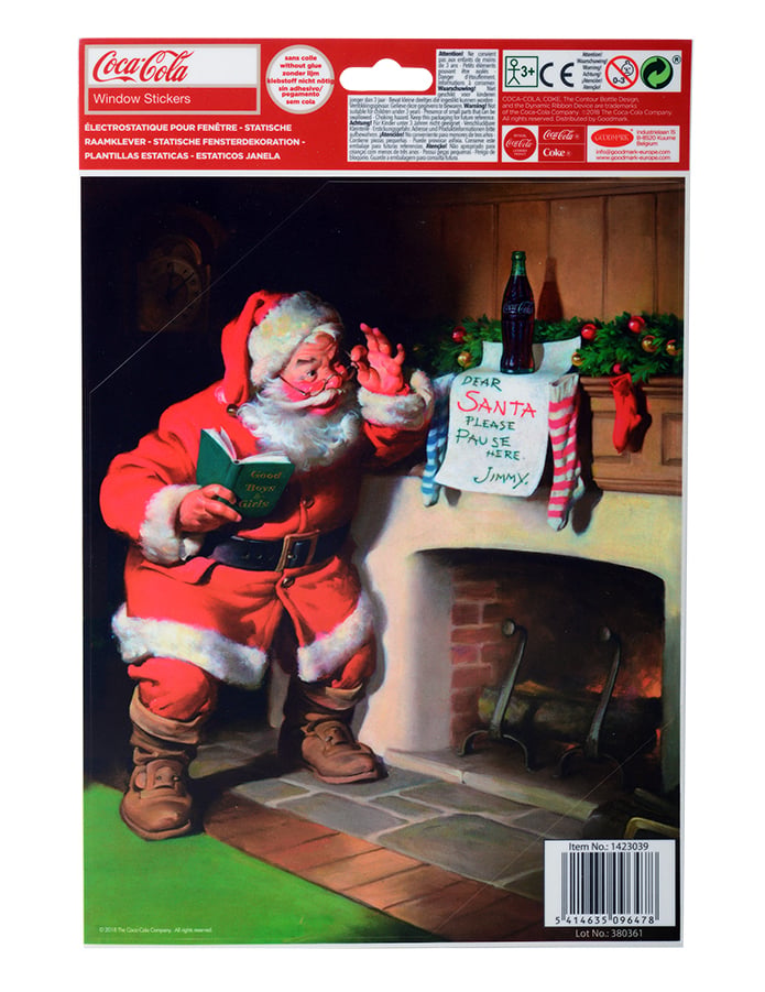 Vue d'ensemble de la Décoration pour fenêtres Coca-Cola Père Noël
