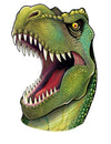 Décoration murale tête de dinosaure pour enfant vert avec gueule ouverte