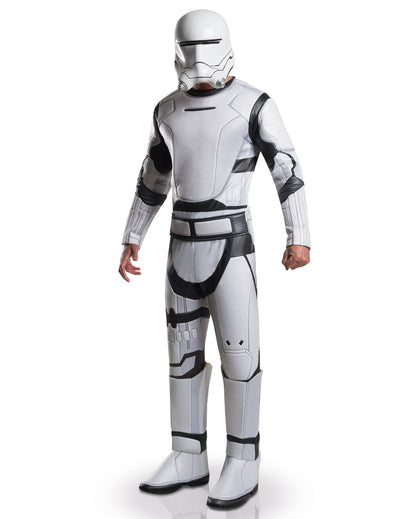 Déguisement luxe Flametrooper Star Wars VII™ pour adulte blanc et noir avec casque