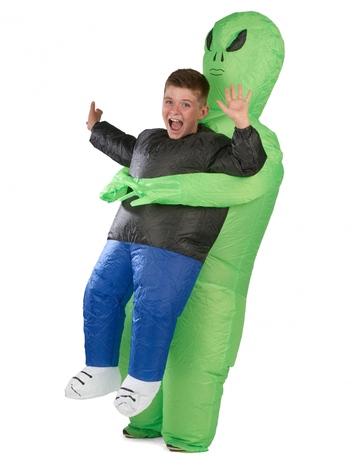 Déguisement gonflable alien pour enfant vert