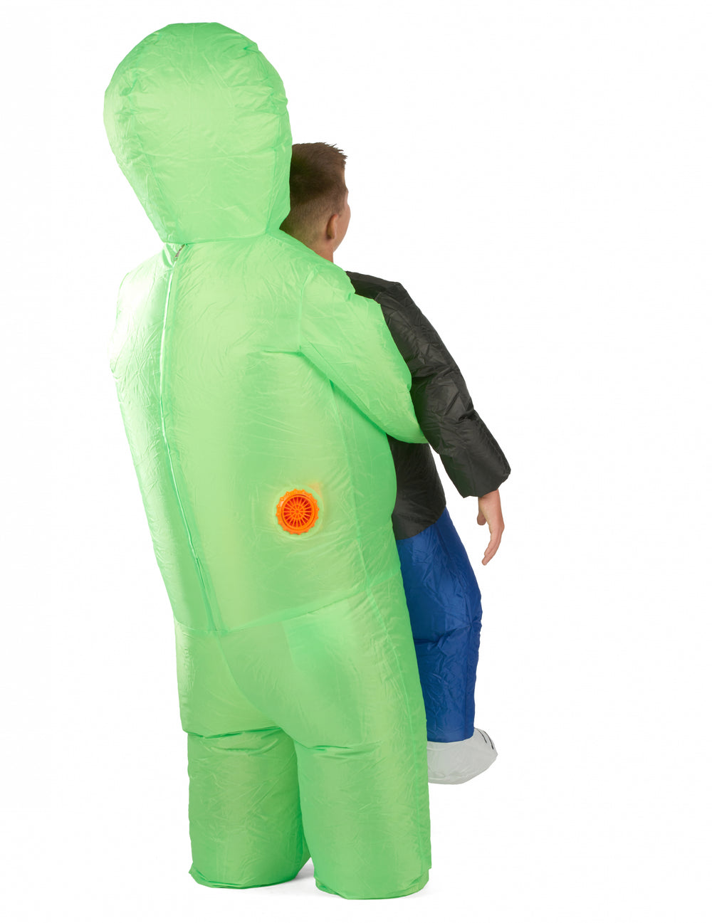 Déguisement alien gonflable pour enfant vert
