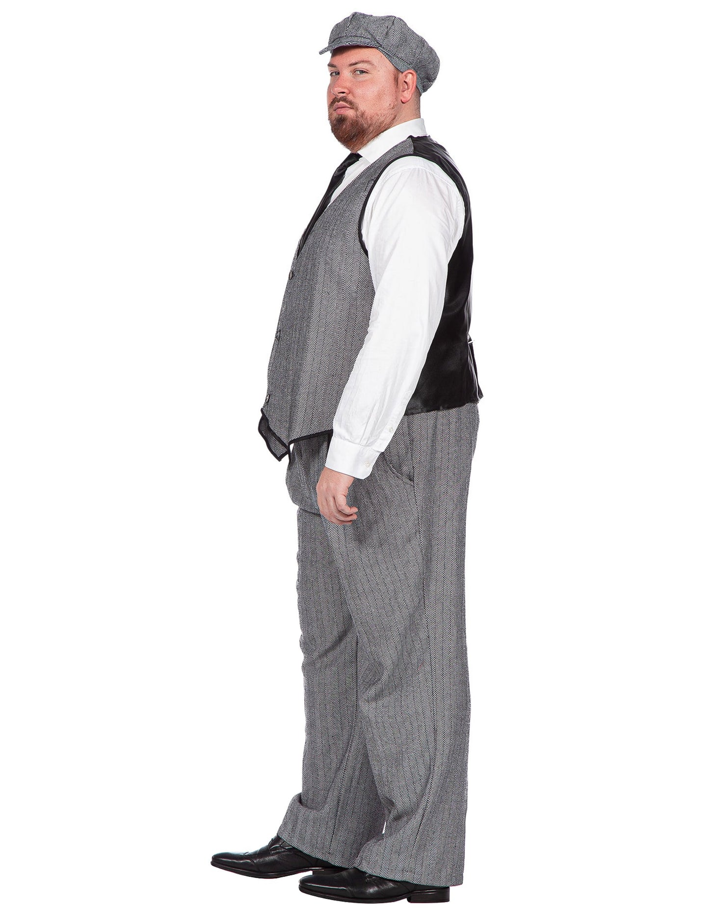 Luxusný kostým z 20. rokov sivý pre mužov