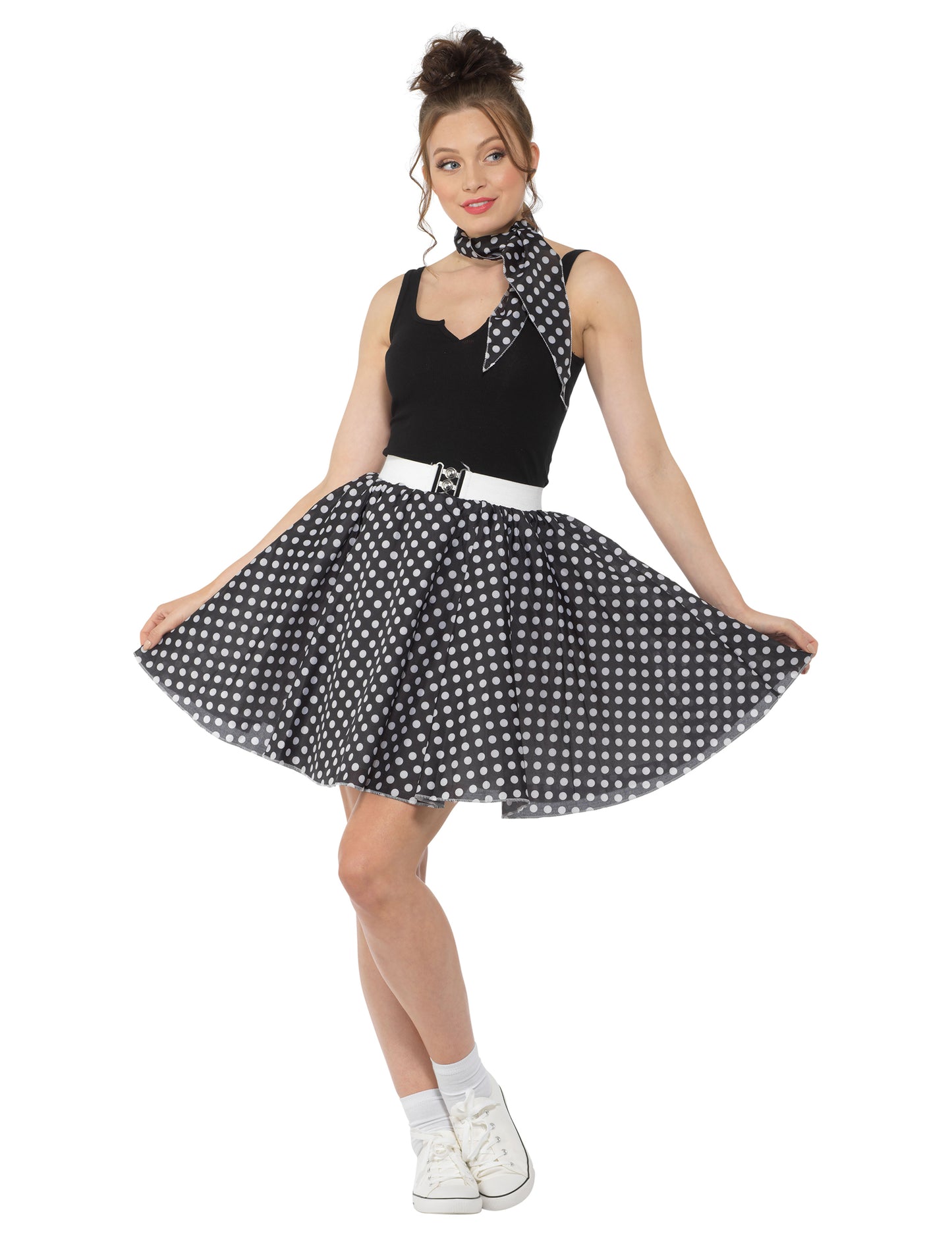 Kostým z 50. rokov 20. storočia s ženským hráškom