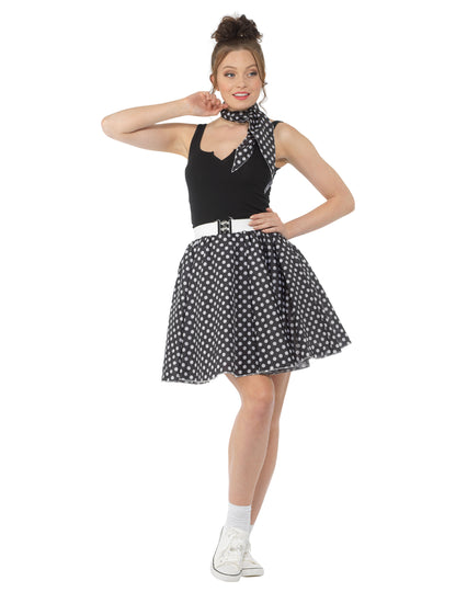 Kostým z 50. rokov 20. storočia s ženským hráškom