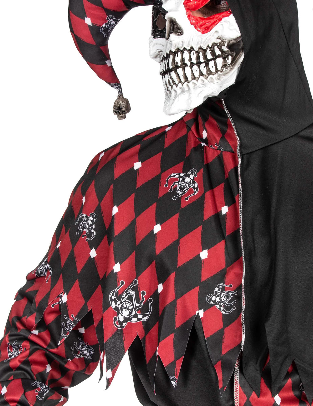 Detail goliera s hrotmi a vzorov kostýmu Arlequin du mal luxus pre muž