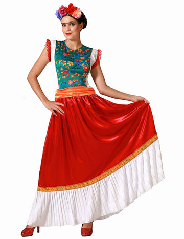 Ženský mexický umelec kostým