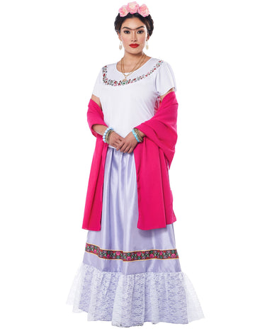 Luxusný mexický umelec kostým pre ženy