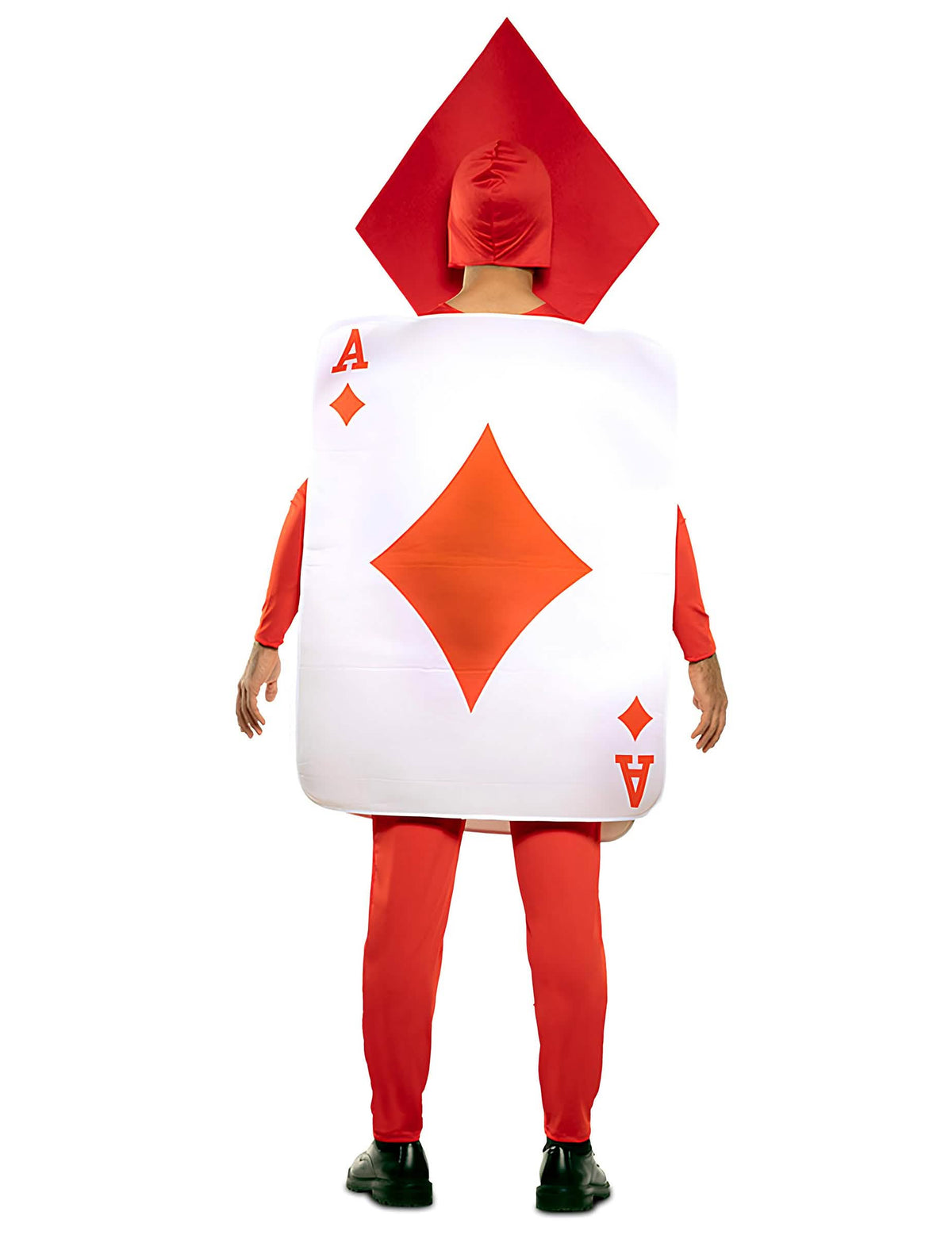 Pohľad zozadu na kostým eso károv pre dospelý
