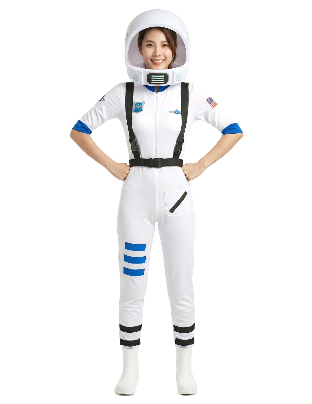 Vue de face du déguisement astronaute