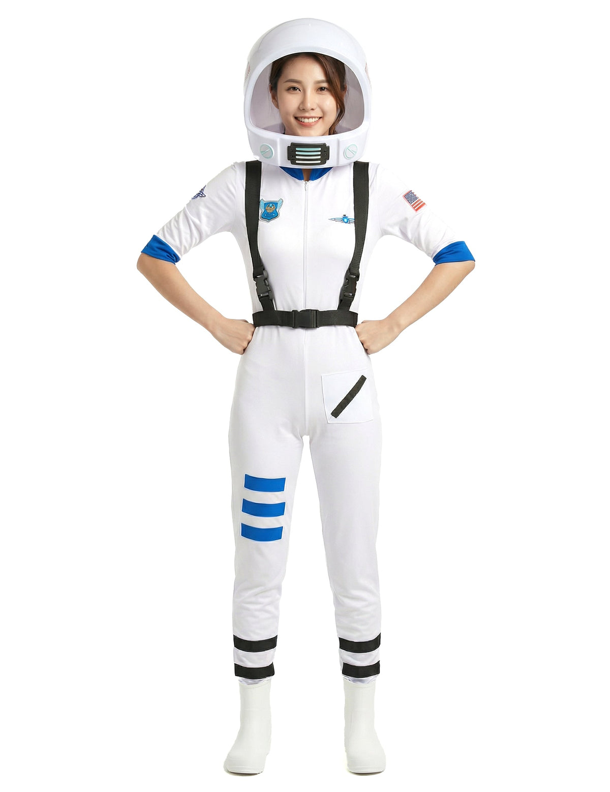 Vue de face du déguisement astronaute