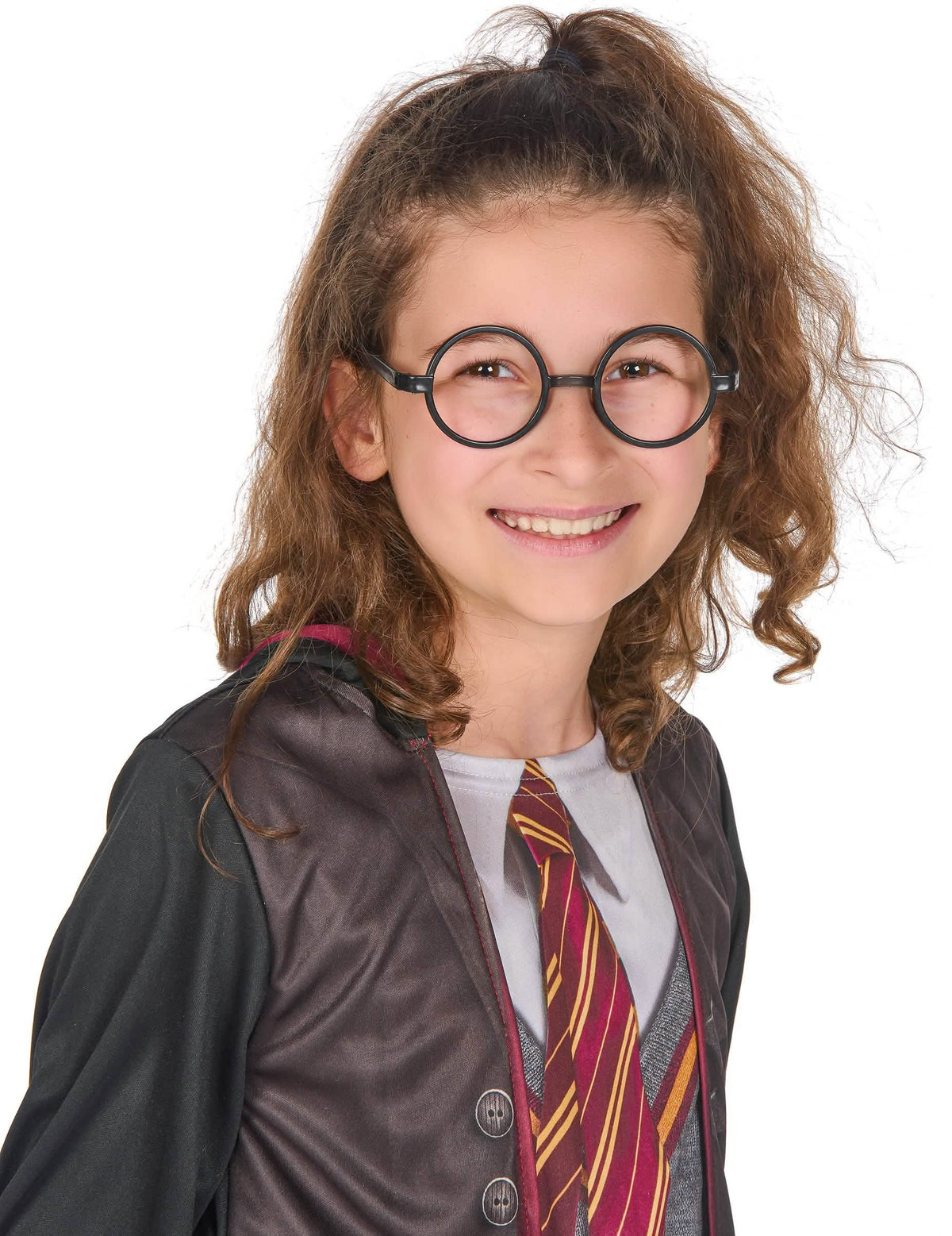 Detail čiernych okrúhlych okuliarov kostýmu s doplnky Harry Potter™