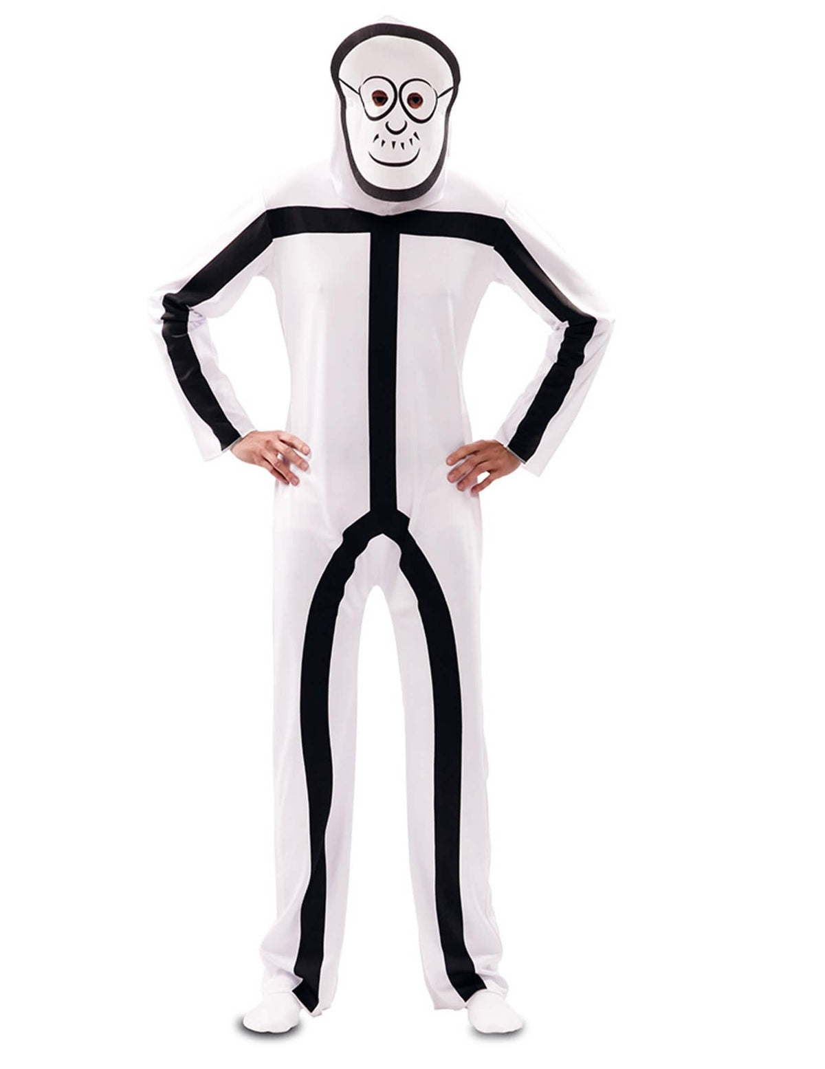 Maska starca zo kostýmu Stickman pre dospelého