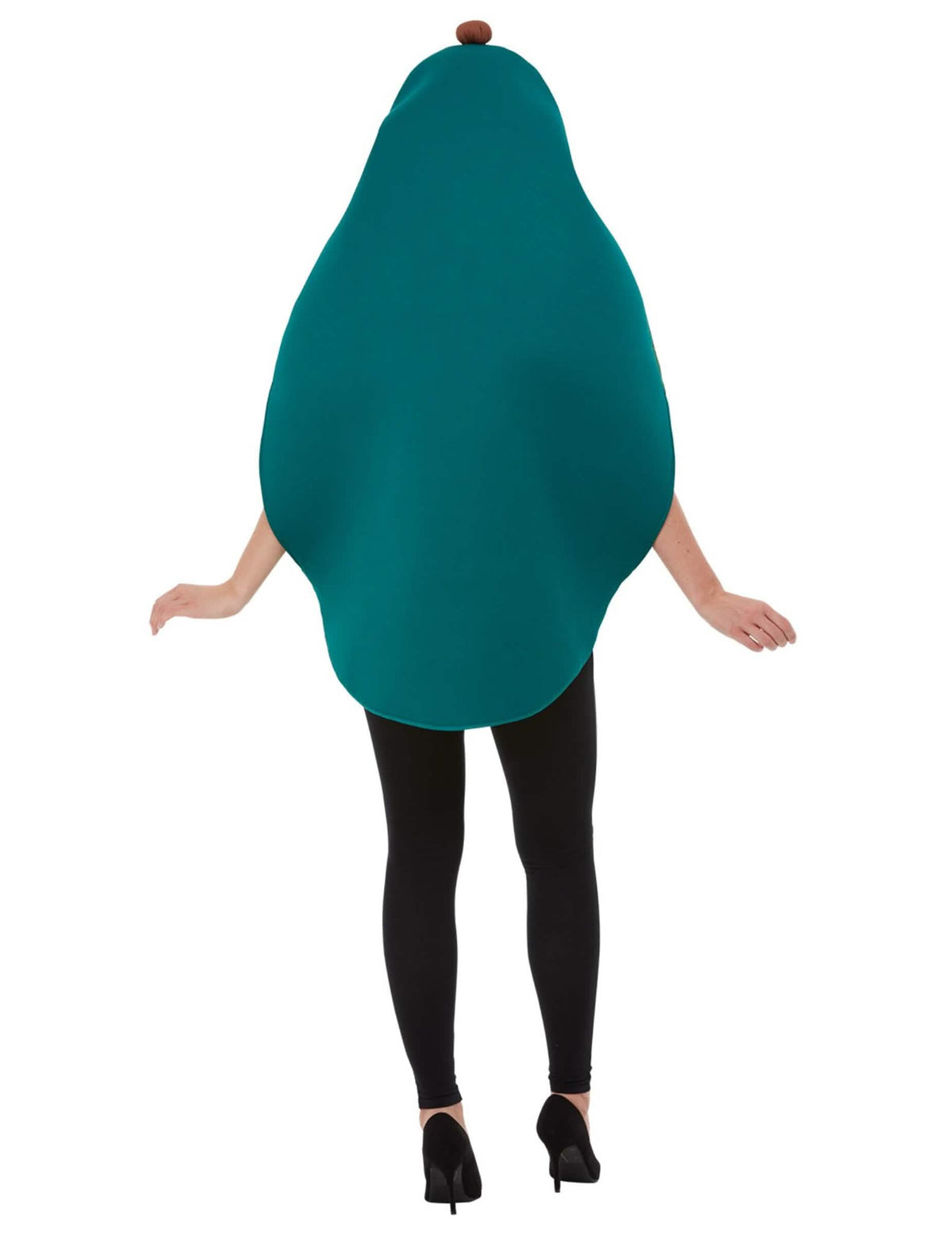 Pohľad zozadu na kostým avokáda pre dospelého