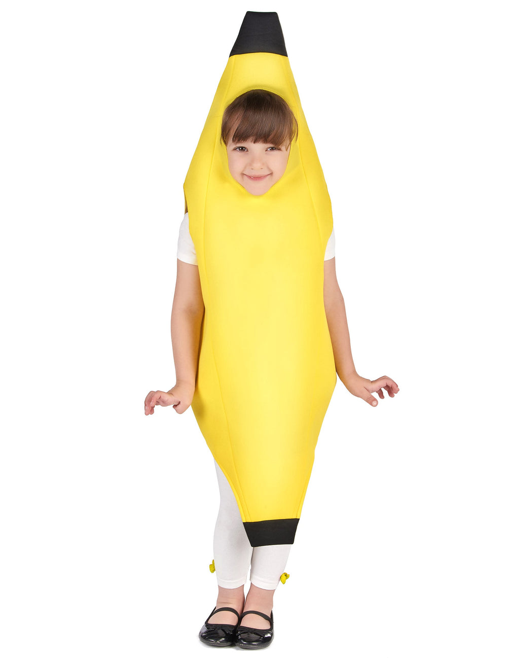 Déguisement banane pour enfant jaune avec extrémités noires