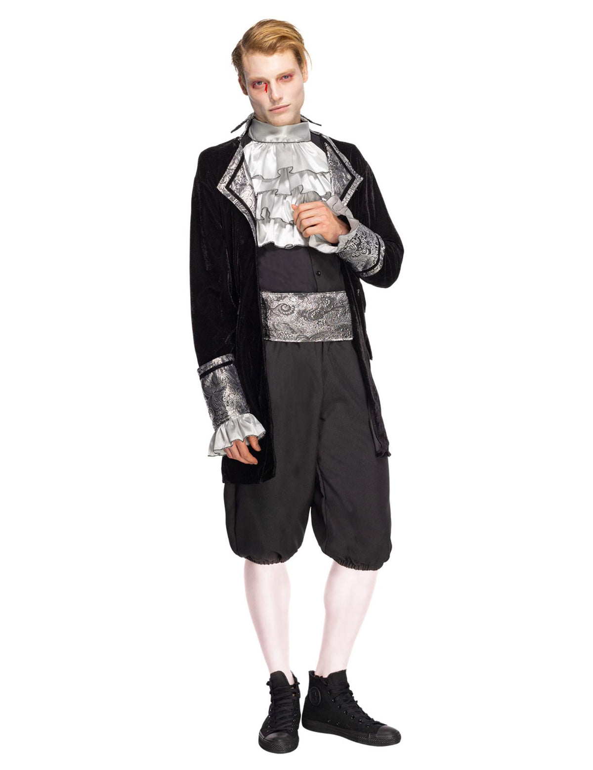 Vue de face du déguisement baroque pour homme