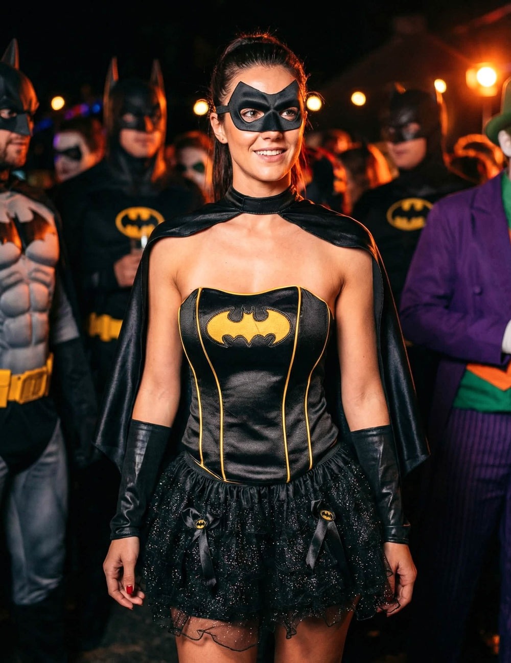 Situácia obklopená Batmanom z kostýmu sexi Batgirl™ pre ženu