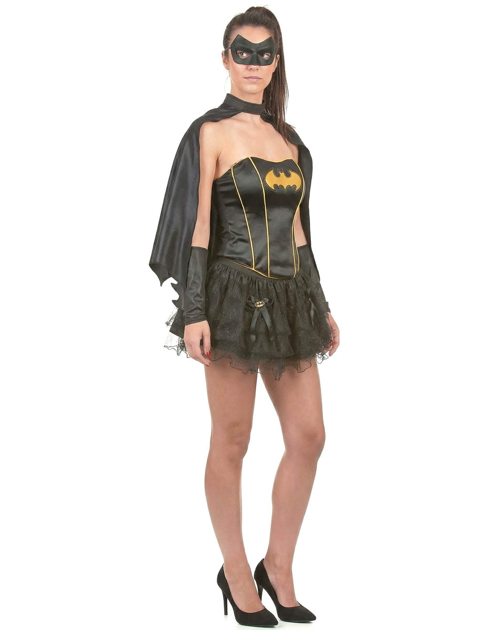 Pohľad z profilu na sexi dámsky kostým Batgirl™