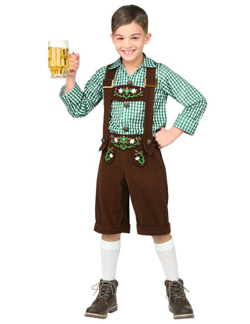 Chlapci zelený bavorský kostým
