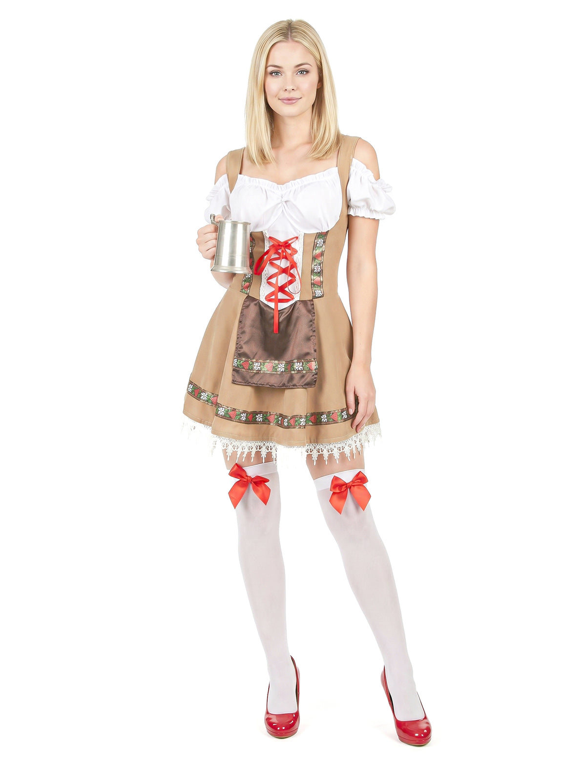 Ženský béžový bavorský kostým
