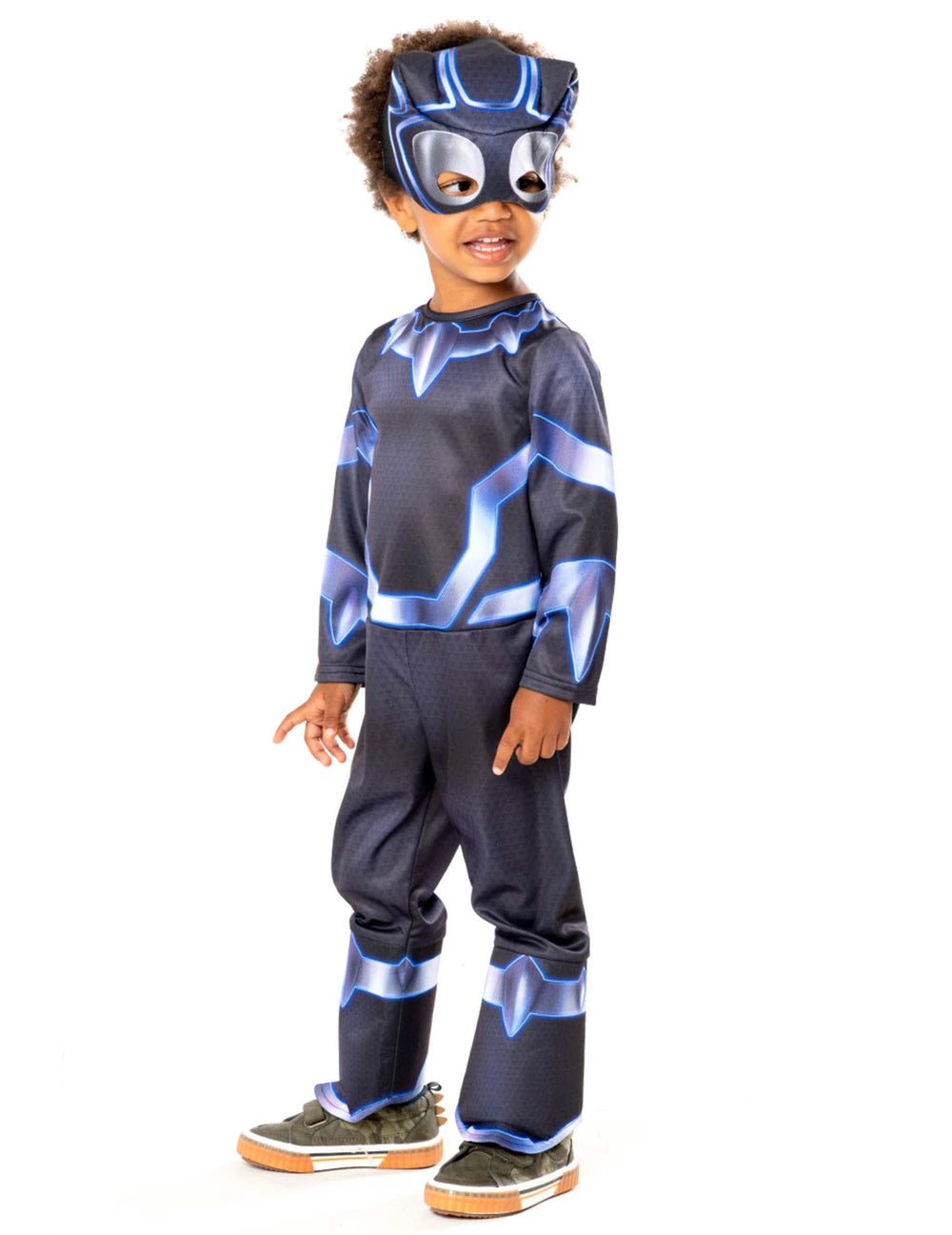 Vue de profil du déguisement Black Panther Spidey et ses amis extraordinaires