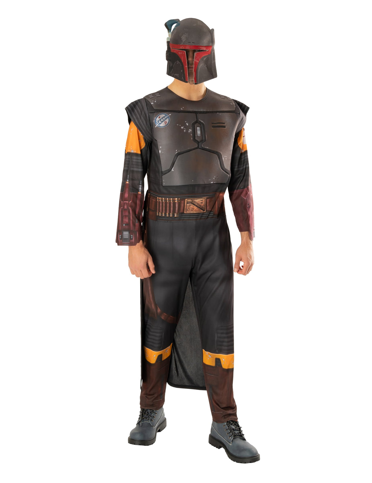 Déguisement de Boba Fett Star Wars™ pour adulte gris et noir avec masque