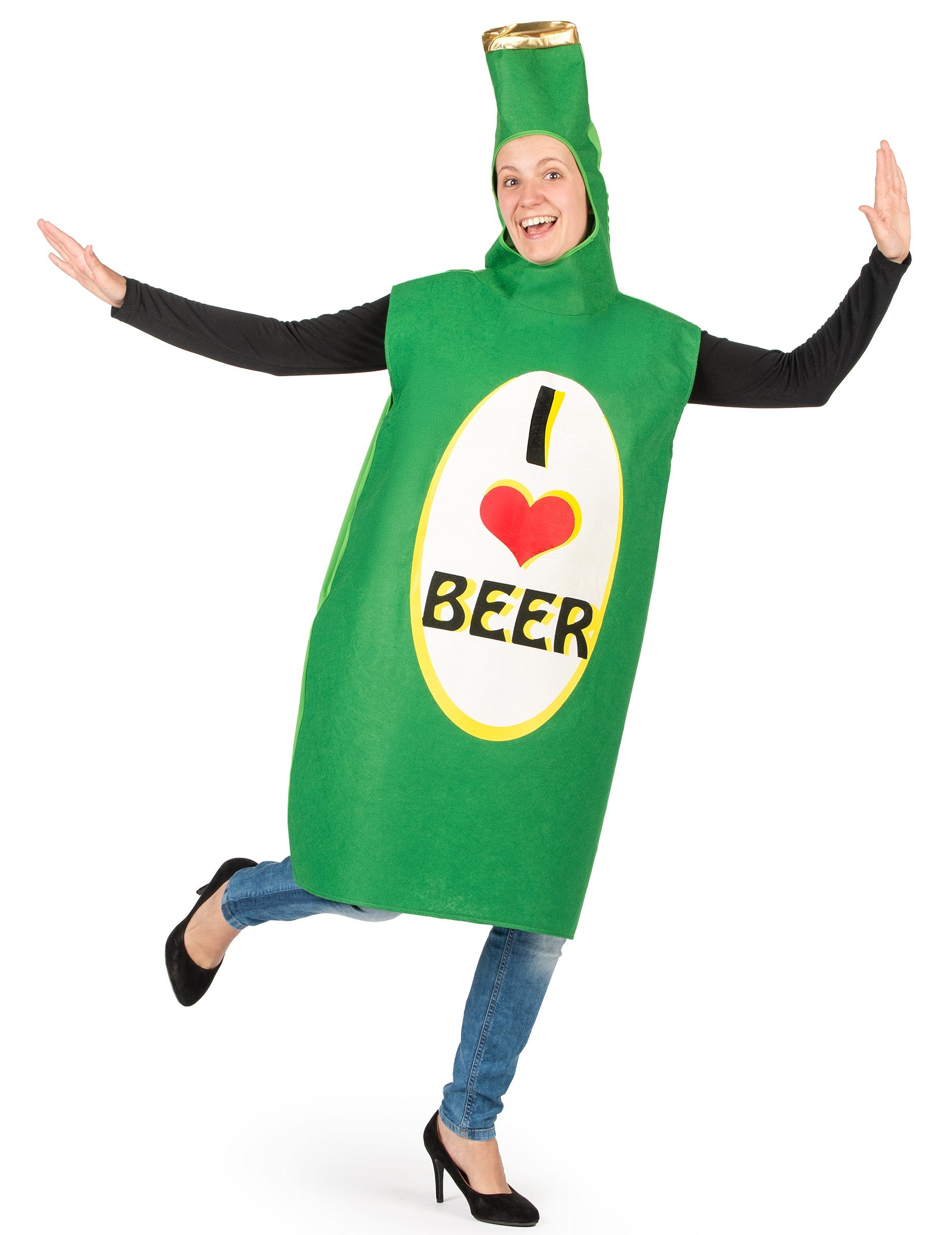 Silhouette déguisovania fľaše piva pre dospelých