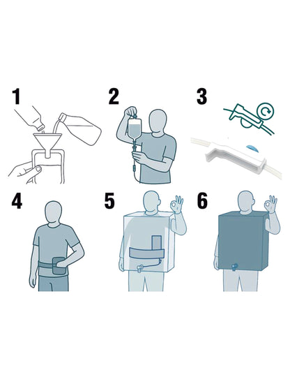 Kostým pre dospelých - humorný kartón od mlieka