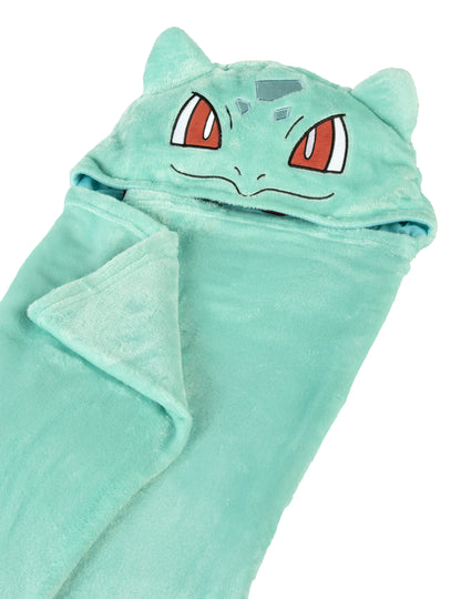Kostým Bulbasaur Pokémon™ detský polarový pléd s kapucňou 