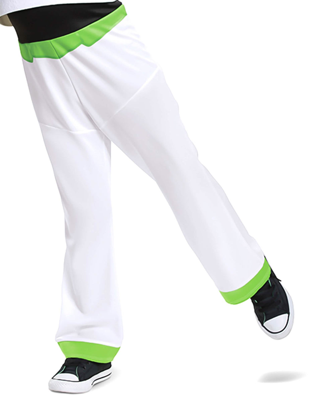 Détail du bas du pantalon du déguisement Buzz l'Eclair deluxe