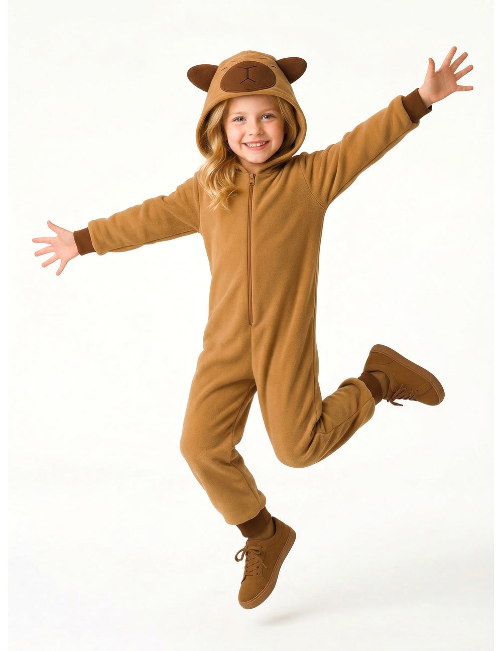 Vue d'ensemble du déguisement Capybara pour enfant