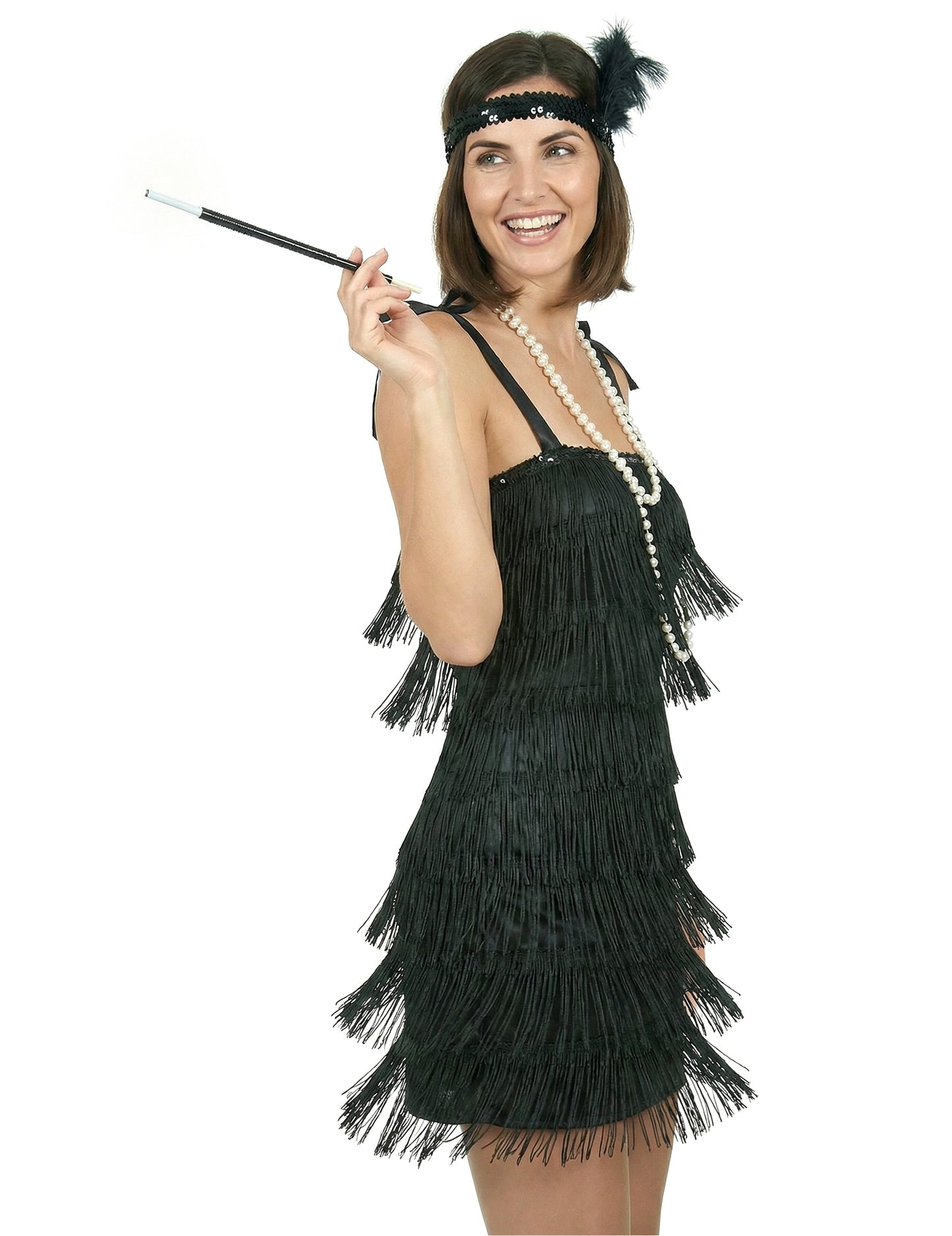 Black Charleston kostým s ženskými strapcami