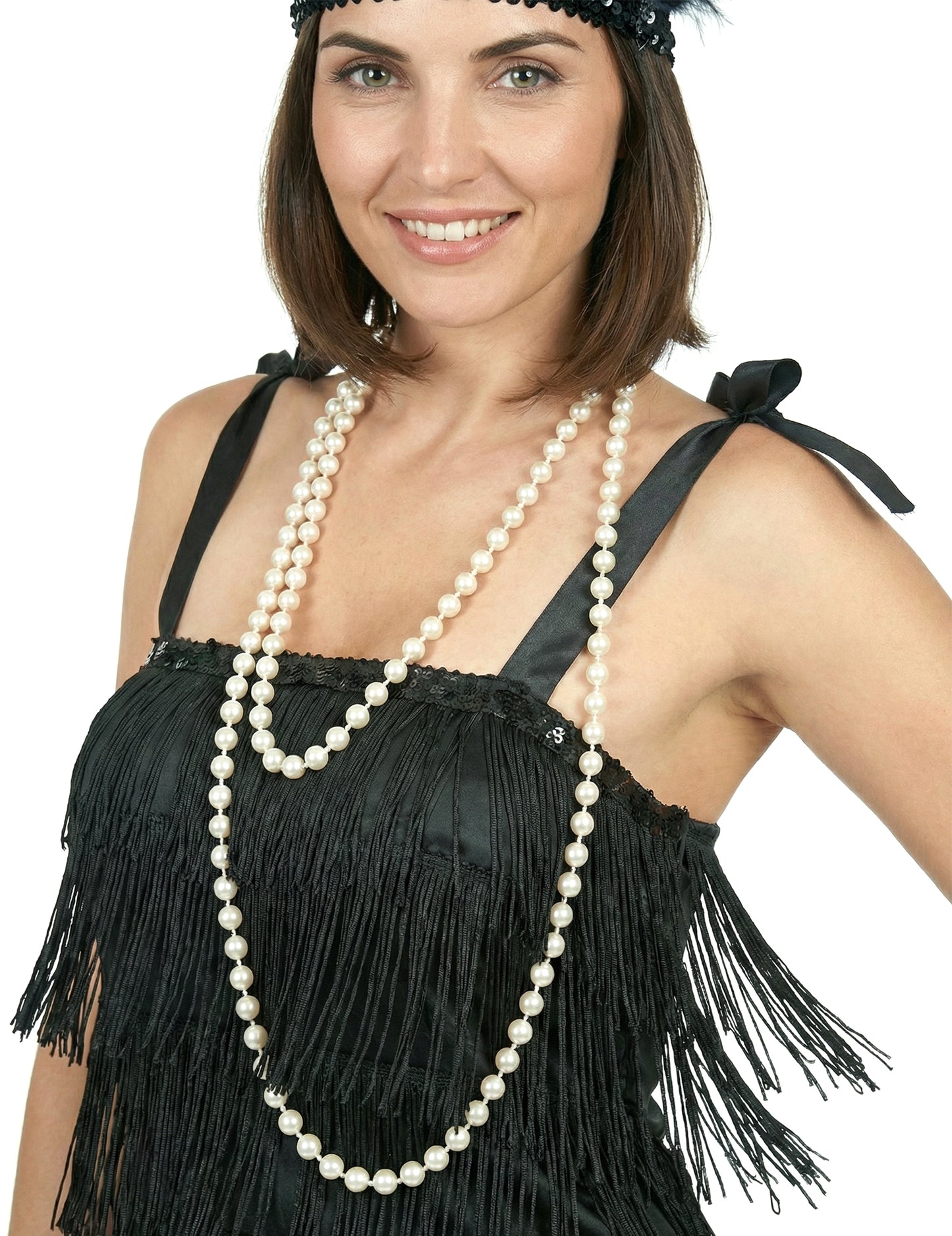 Black Charleston kostým s ženskými strapcami