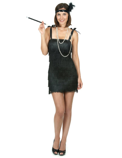 Black Charleston kostým s ženskými strapcami