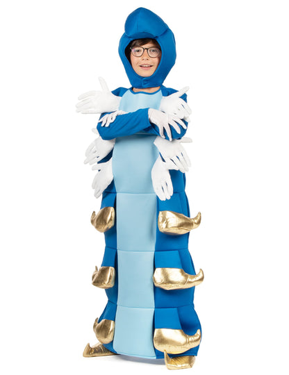 Detský kostým s modrým húsenicou