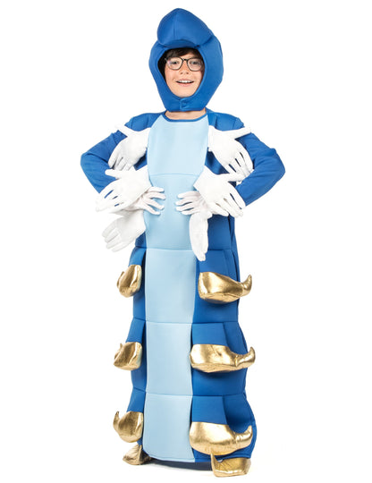 Detský kostým s modrým húsenicou