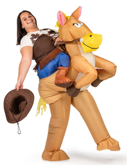 Dospelý nafukovací kostým koňa