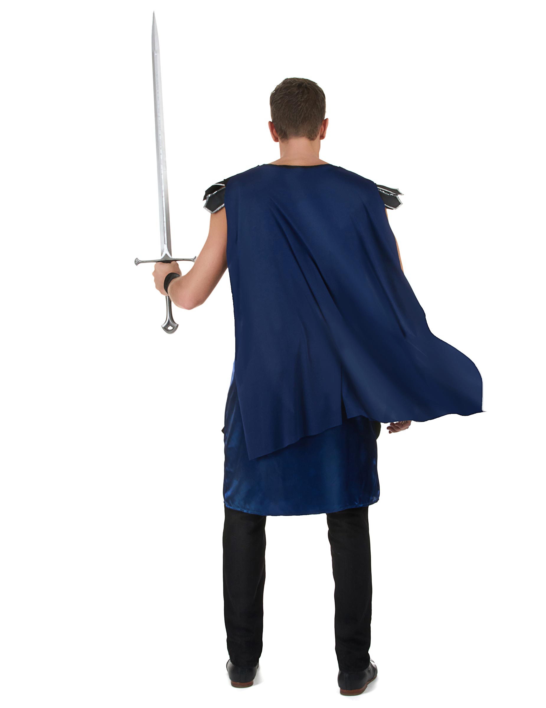 Vue de dos du déguisement de chevalier lion pour homme