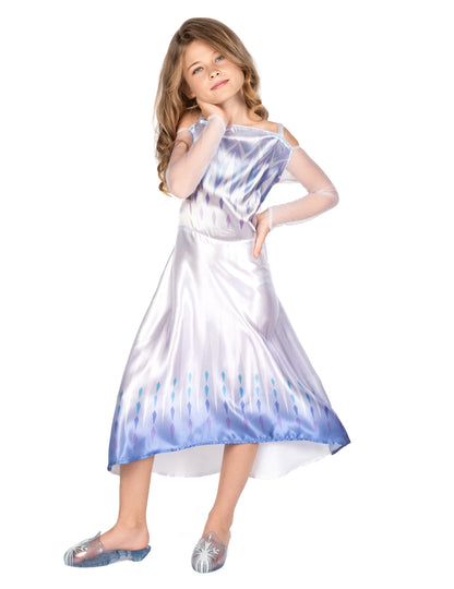 Klasický biely kostým Elsy z Ľadového kráľovstva 2™ pre dievčatá