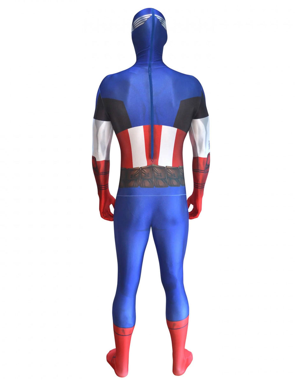 Pohľad zozadu na klasický kostým Captain America™ Morphsuits™