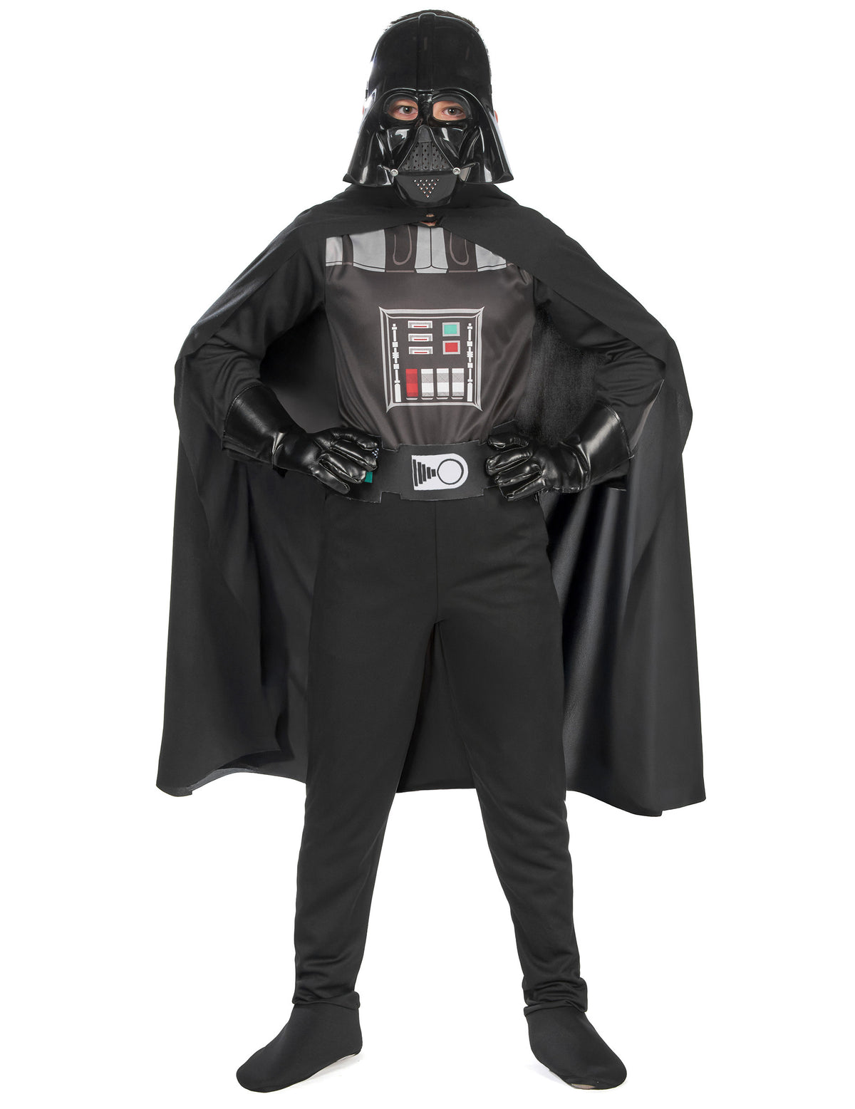 Vue de face du déguisement classique Dark Vador pour garçon