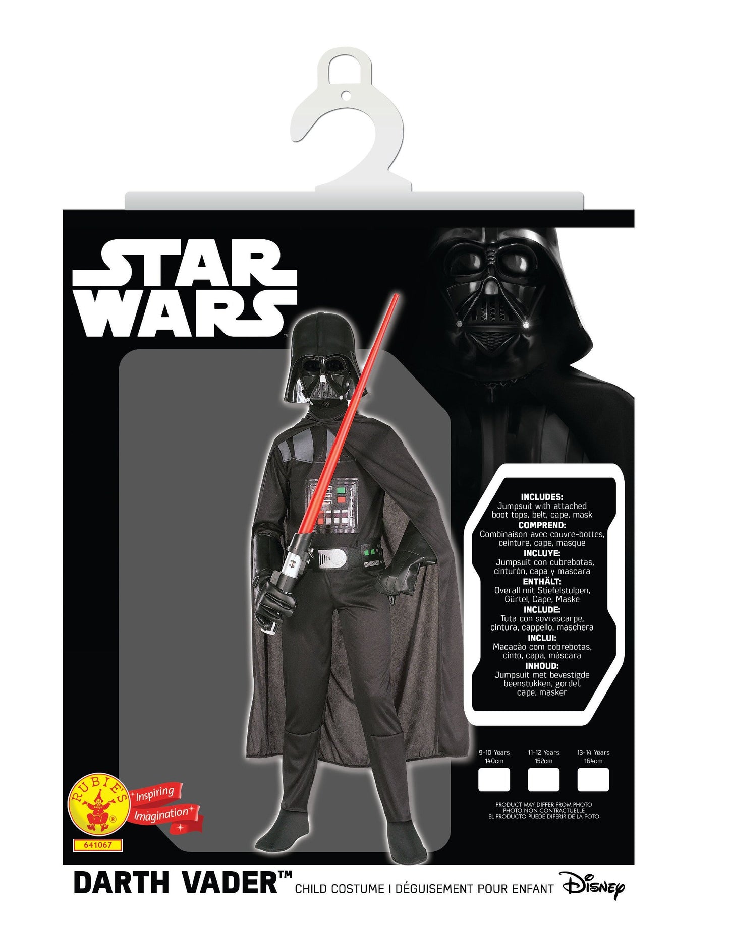 Klasické maskovanie Dark Vader Boy