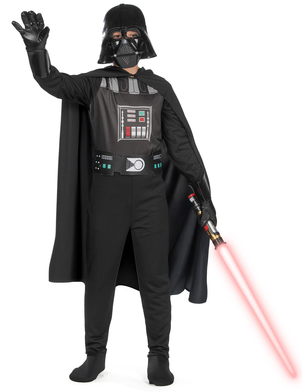 Déguisement classique Dark Vador pour garçon noir avec masque et cape