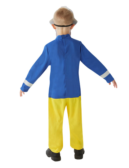 Vue de dos du déguisement Sam le Pompier pour enfant