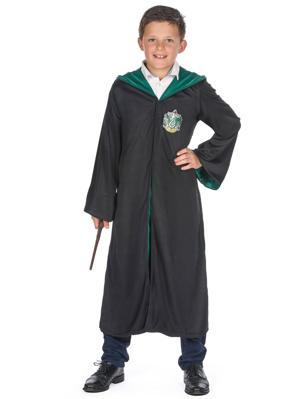 Déguisement classique Serpentard Harry Potter pour enfant noir et vert