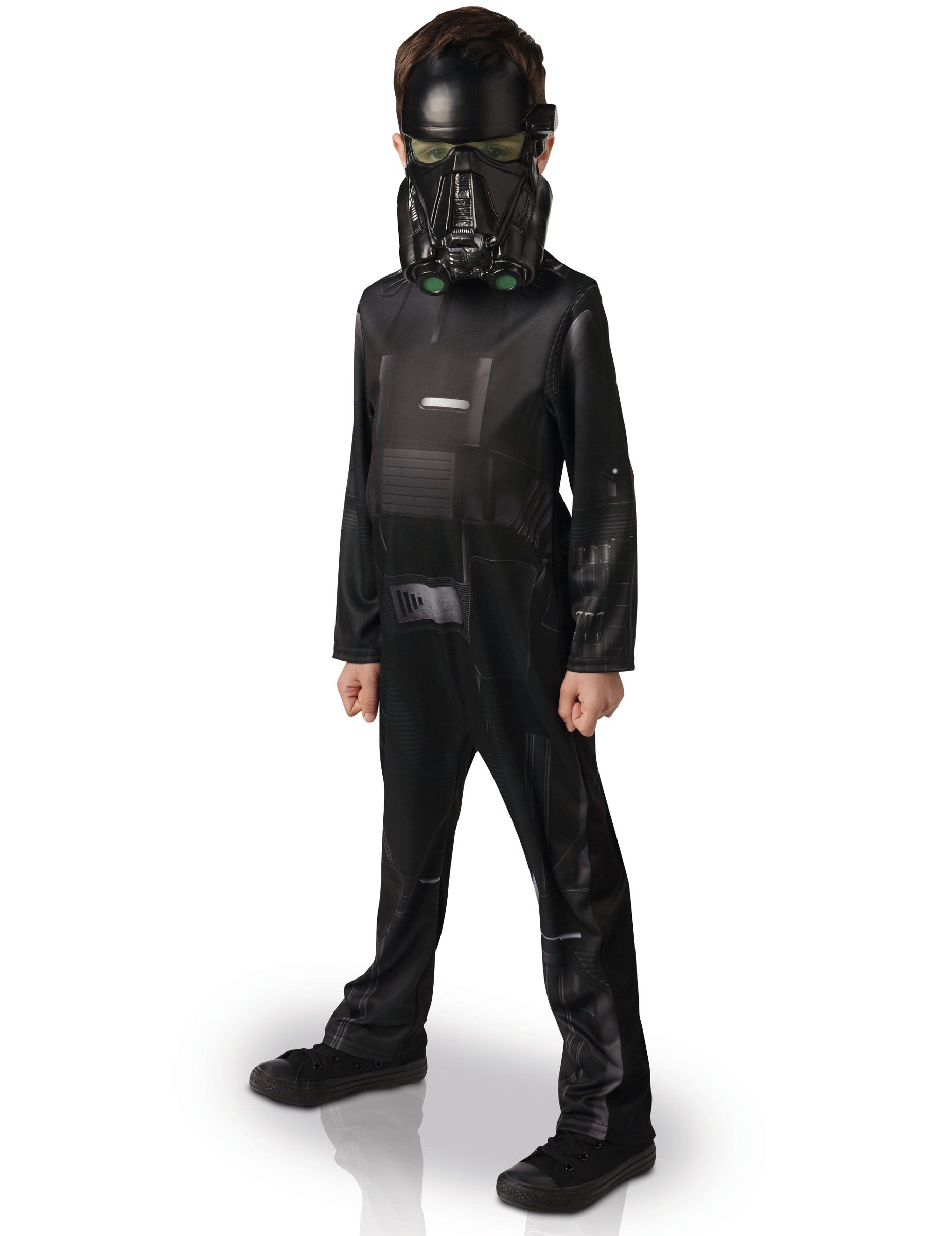 Déguisement classique Death trooper Star Wars Rogue One pour enfant noir avec masque