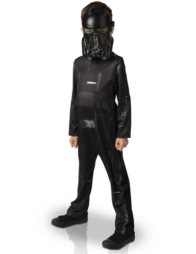 Déguisement classique Death trooper Star Wars Rogue One pour enfant noir avec masque