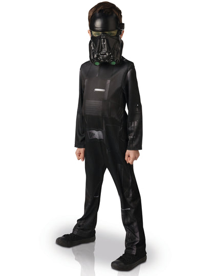 Déguisement classique Death trooper Star Wars Rogue One pour enfant noir avec masque