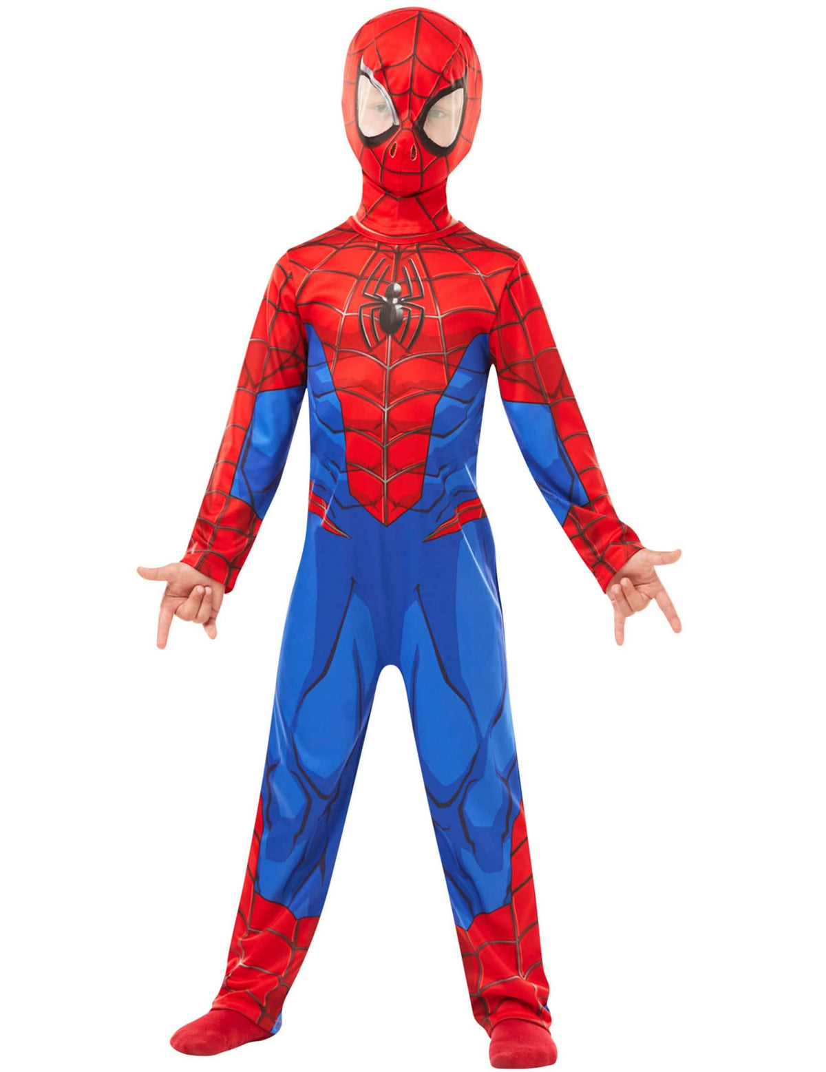 Klasický kostým Spiderman pre dieťa červená a modrá
