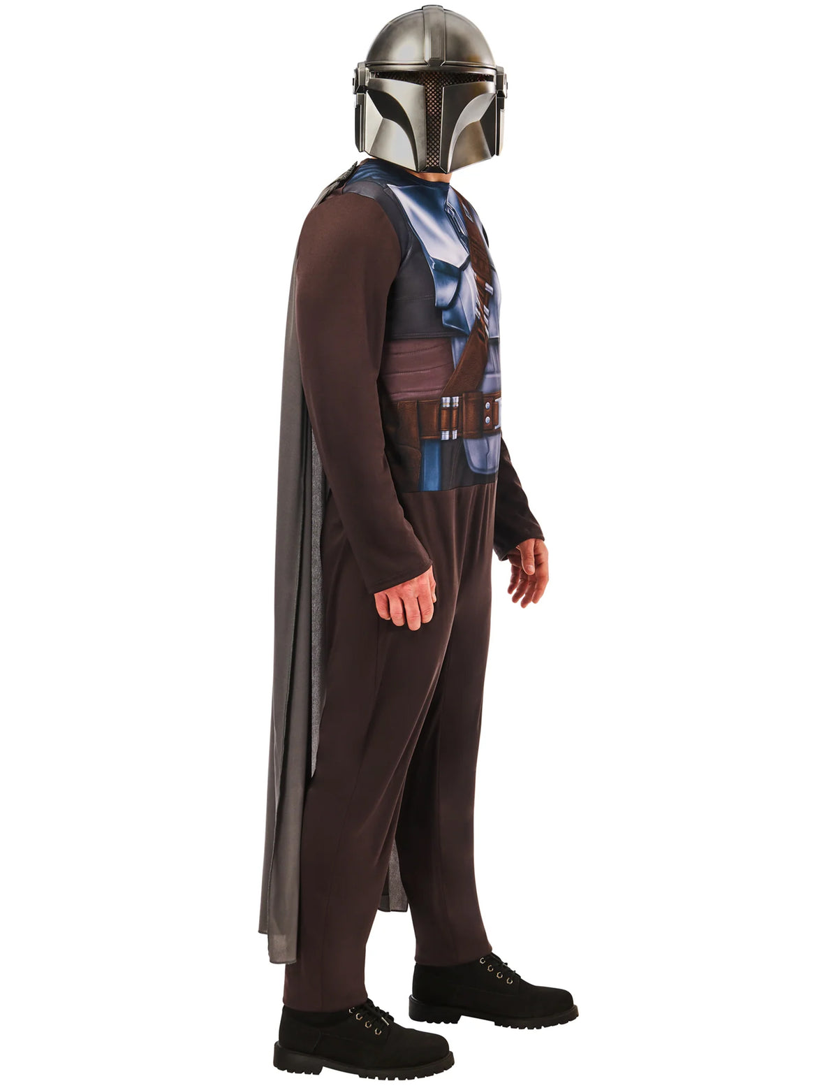 Vue de profil du déguisement classique Star Wars - The Mandalorian pour adulte